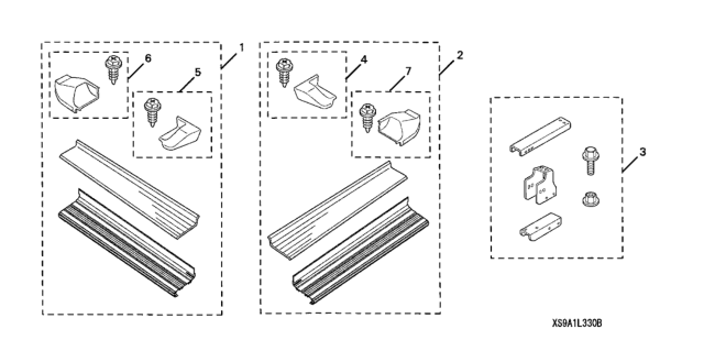 2006 Honda CR-V Running Boards Diagram