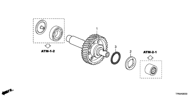 2013 Honda Crosstour AT Idle Shaft (V6) Diagram