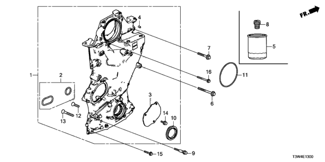 2017 Honda Accord Hybrid Oil Pump Diagram