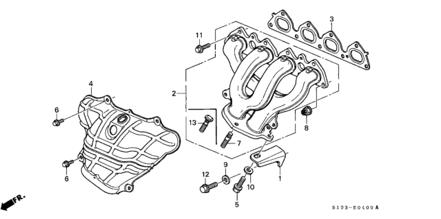 1997 Honda CR-V Bolt-Washer (6X10) Diagram for 90015-P3F-A00