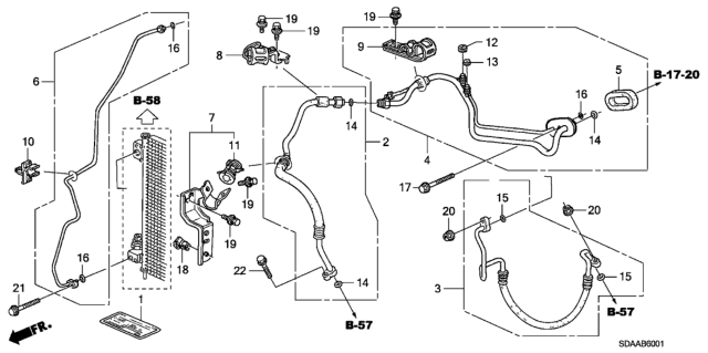 2007 Honda Accord A/C Air Conditioner (Hoses/Pipes) Diagram 2