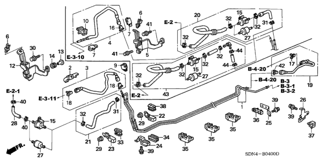 2006 Honda Accord Bolt-Washer (6X20) Diagram for 90775-PG7-000