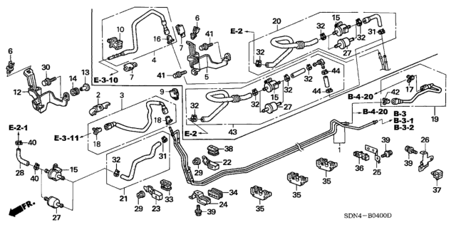 2006 Honda Accord Fuel Pipe Diagram