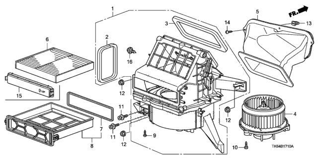 2010 Honda Fit Heater Blower Diagram