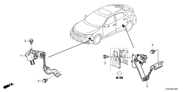 2021 Honda Civic Auto Leveling Control Diagram