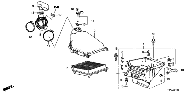 2017 Honda Accord Air Cleaner Diagram