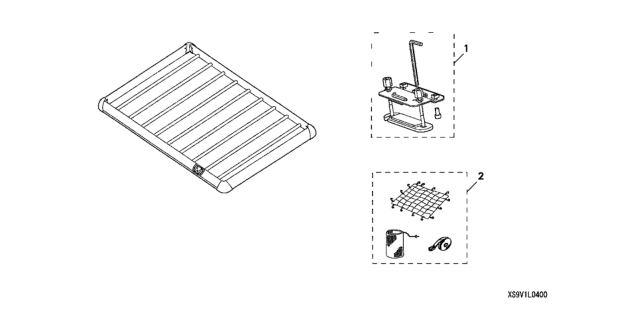 2006 Honda Element Luggage Basket Diagram