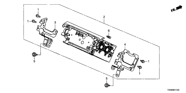 2020 Honda Insight AUDIO UNIT, DISPLAY (REWRITABLE) (PANASONIC) Diagram for 39540-TXM-A83