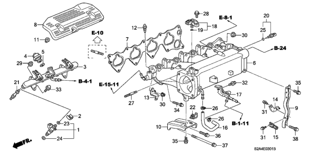 2007 Honda S2000 Sensor Assembly, Water Temperature (Matsushita) Diagram for 37870-PLC-004