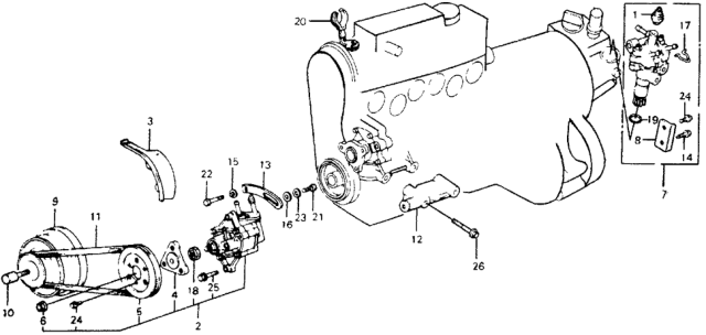 1978 Honda Accord Seal, Gear Holder Diagram for 23814-590-000