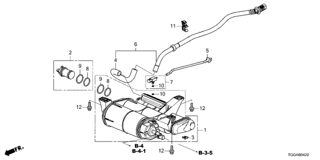 2021 Honda Civic Canister Diagram