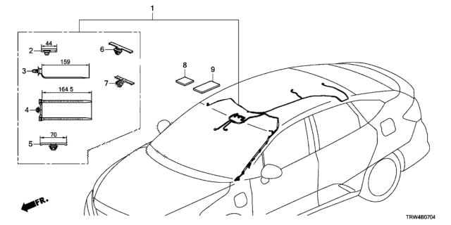 2018 Honda Clarity Plug-In Hybrid Wire Harness Diagram 5