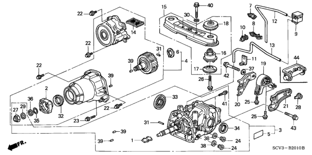 2003 Honda Element Bolt, Flange (12X73) Diagram for 90399-S5A-000