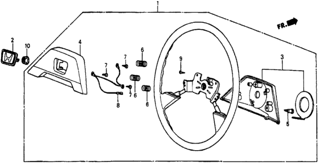 1985 Honda Civic Steering Wheel Diagram 1