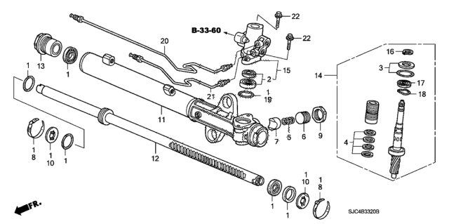 2007 Honda Ridgeline Valve Sub-Assy. Diagram for 53641-SJC-A01