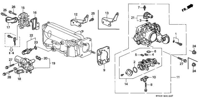 1995 Honda Accord Throttle Body Diagram