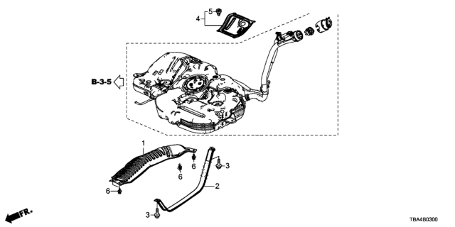 2016 Honda Civic Fuel Tank Guard Diagram