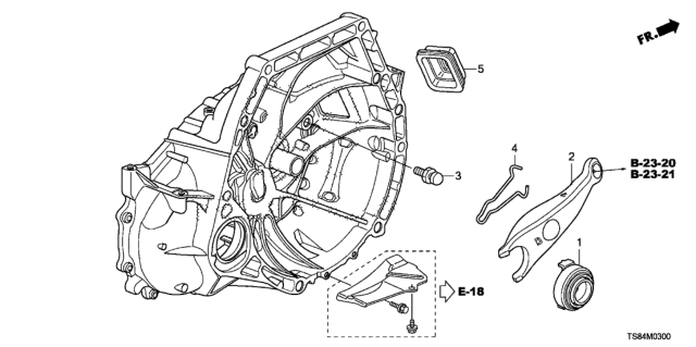 2012 Honda Civic MT Clutch Release (1.8L) Diagram