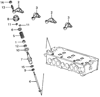 1984 Honda Civic Spring, C-Valve (Nippon Hatsujo) Diagram for 14752-PE0-004