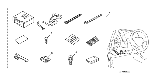 2009 Honda Fit Security System Diagram