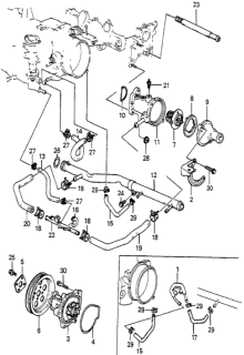 1985 Honda Accord Hose A, Bypass Diagram for 19513-PD6-000