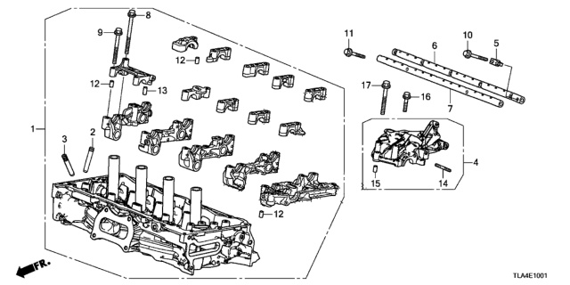 2018 Honda CR-V Cylinder Head (2.4L) Diagram