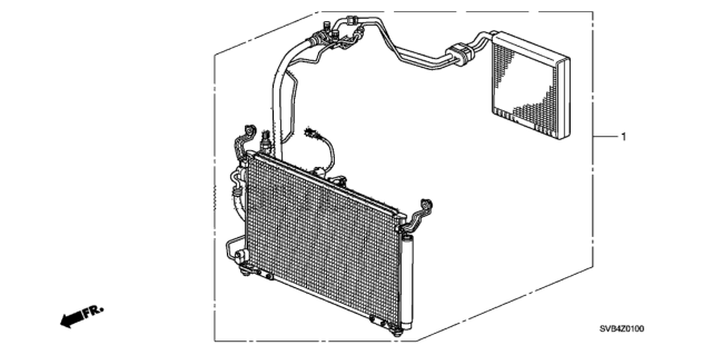 2011 Honda Civic 2 Door DX KA 5AT A/C Kit Diagram