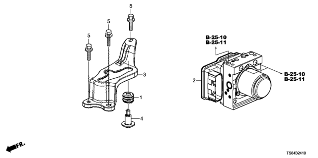 2015 Honda Civic VSA Modulator Diagram