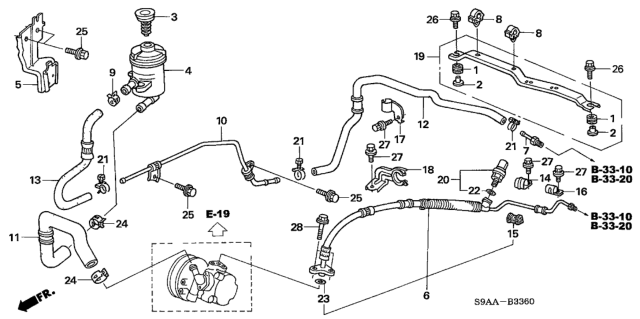 2006 Honda CR-V P.S. Lines Diagram