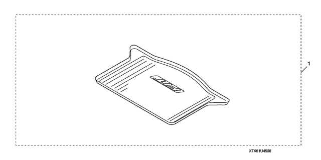 2013 Honda Fit Cargo Tray Diagram