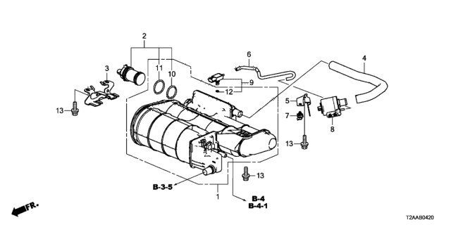 2017 Honda Accord Canister Diagram