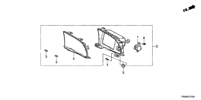 2014 Honda Civic 4 Door GX (NAVIGATION) KA 5AT Center Display Diagram