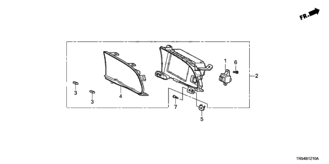 2012 Honda Civic Display Assy., Center (Tft) Diagram for 78260-TR5-A21