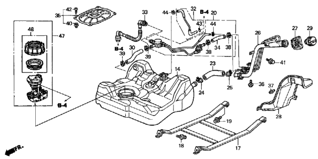 2003 Honda Civic Fuel Tank Diagram