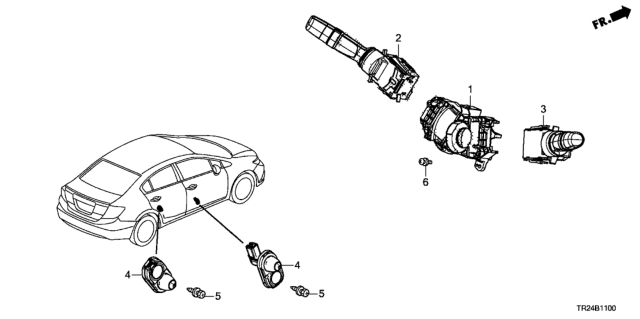 2013 Honda Civic Combination Switch Diagram