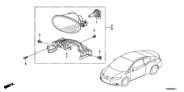 2014 Honda Civic Foglight Diagram