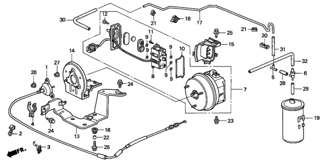 2002 Honda Accord Auto Cruise (V6) Diagram