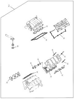 1999 Honda Passport Cylinder Head Gasket Kit Diagram