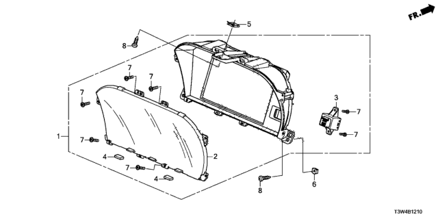 2017 Honda Accord Hybrid 4 Door HYBRID (EXL) KA CVT Center Display Diagram