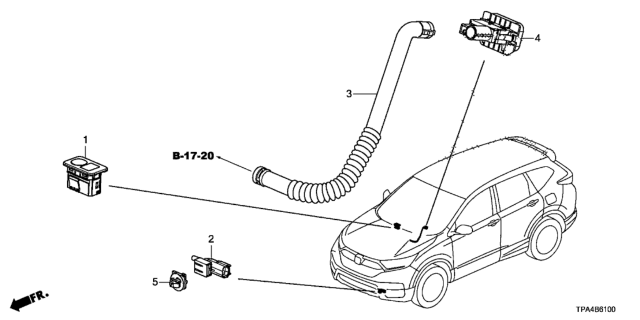 2020 Honda CR-V Hybrid A/C Sensor Diagram