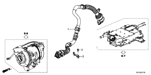 2017 Honda Clarity Fuel Cell 4 Door D (CLARITY FCV) KA 1AT Air Pump Cable Diagram