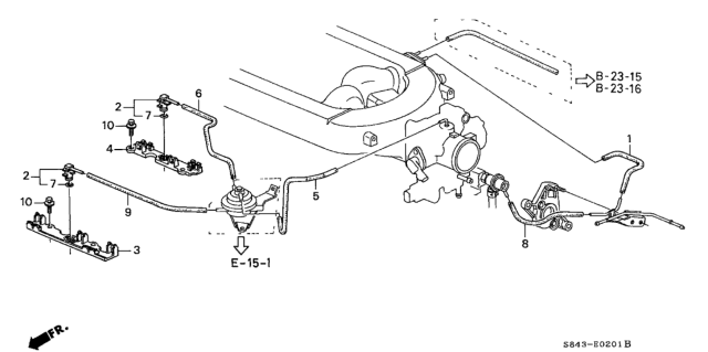 1999 Honda Accord Joint Set Diagram for 36202-P8A-A00