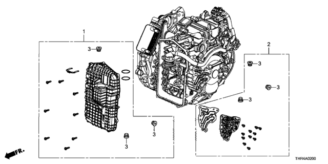 2018 Honda Odyssey AT Oil Pan - Cover (9AT) Diagram