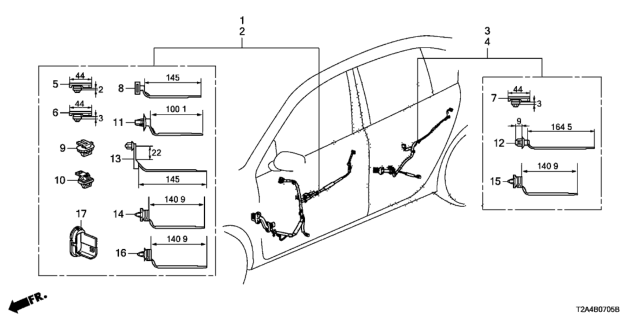 2015 Honda Accord 4 Door SPORT KA CVT Wire Harness Diagram 6