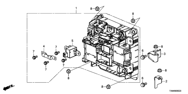 2021 Honda Insight BUSBAR Diagram for 1E410-6L2-A00