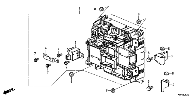 2019 Honda Insight Junction Board Diagram