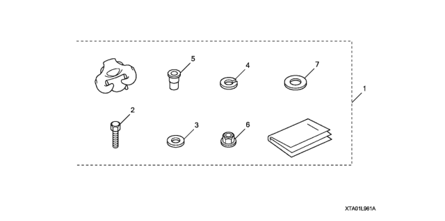 2014 Honda Accord Hybrid 4 Door HYBRID KA CVT Cargo Hook Diagram