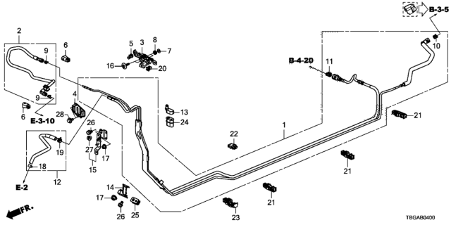 2020 Honda Civic Fuel Pipe Diagram