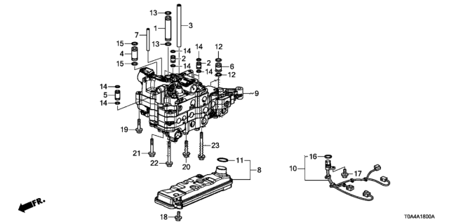 2015 Honda CR-V AT Valve Body (CVT) Diagram