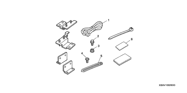 2004 Honda Pilot CD Changer Attachment Diagram